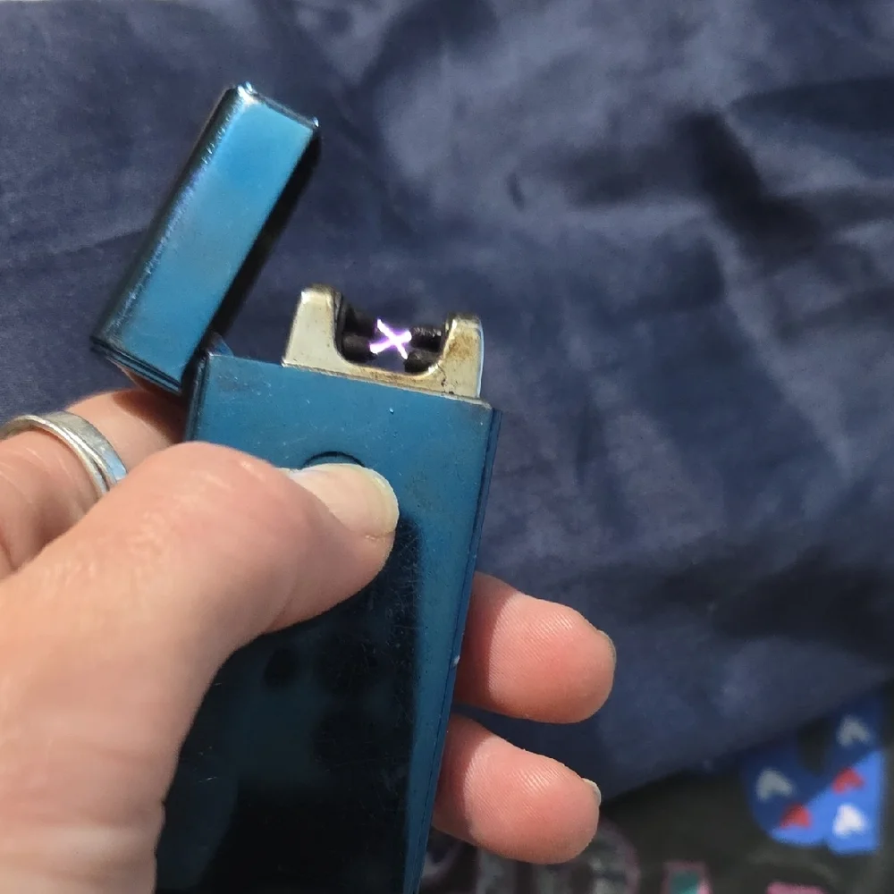 Sleek Blue Lighter